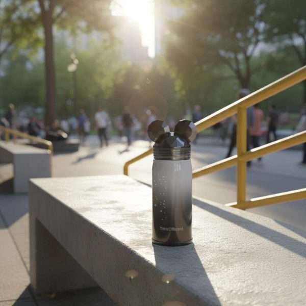 Stylish Reusable Water Bottle with Designer Lid