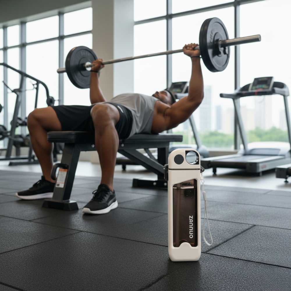 Portable Plastic Water Bottle with Leak-Proof Lid - Image 2
