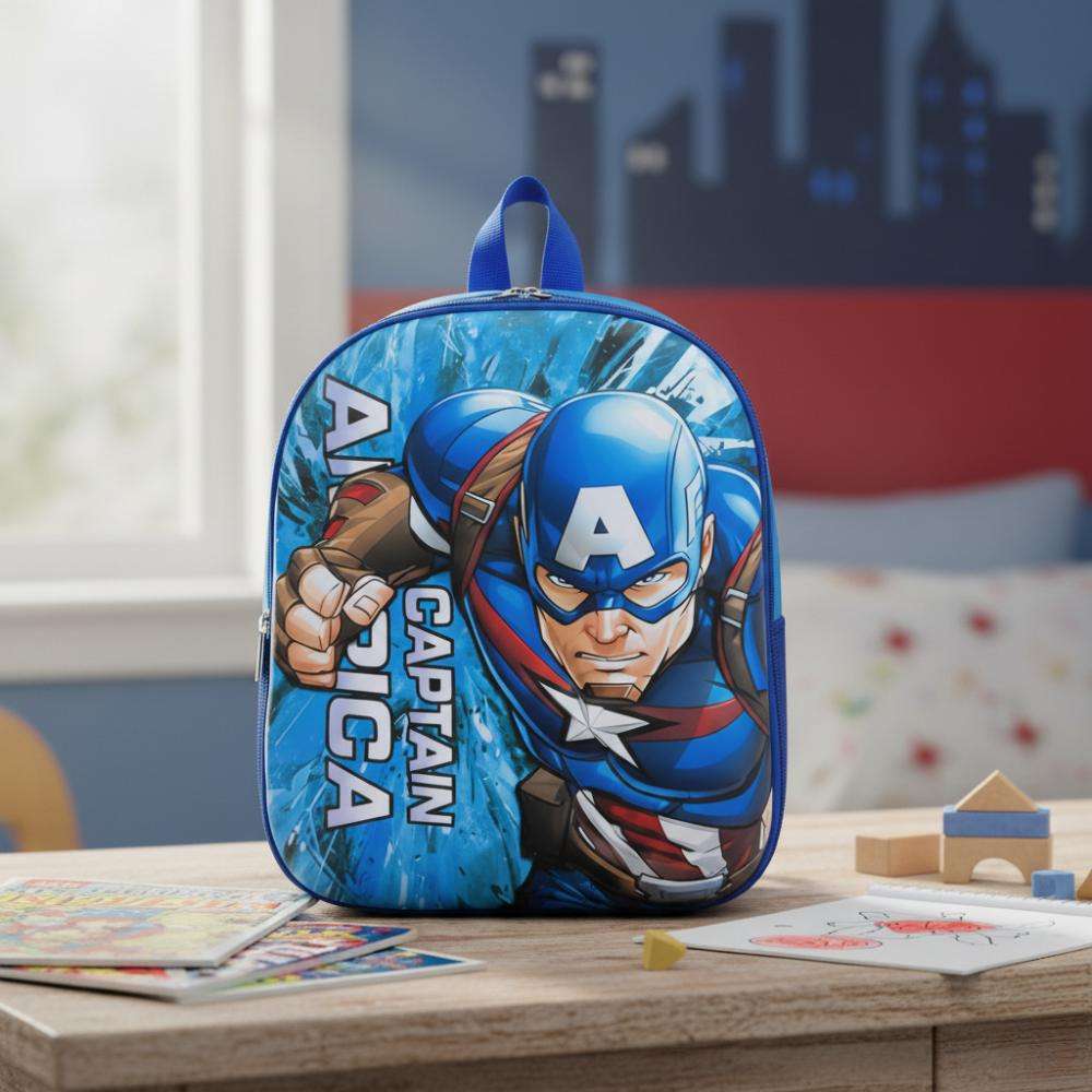 Kids Superhero Theme School Backpack - Image 2