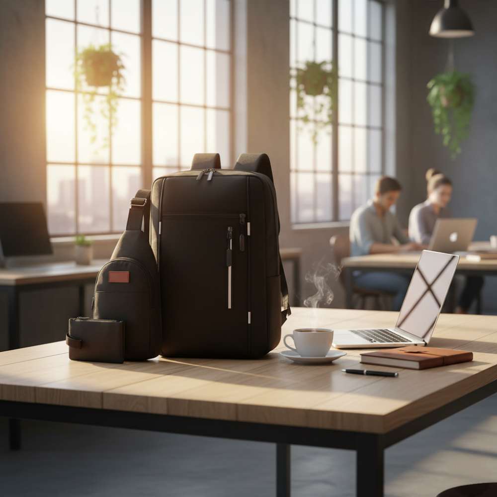 Black Multi-Purpose Backpack Set - Image 2