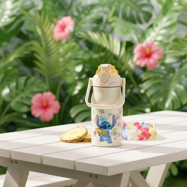 Disney Stitch Kids Water Bottle with Flip Lid