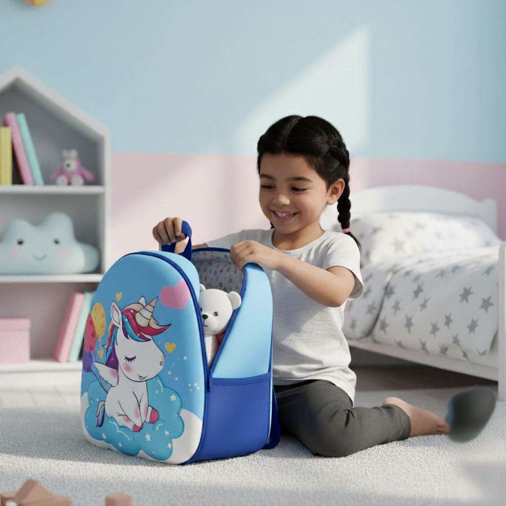 Kids Unicorn Cartoon Backpack - Image 2