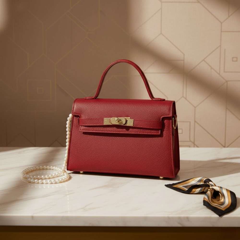 Classic Red Sling Bag – Minimal & Trendy Design - Image 2