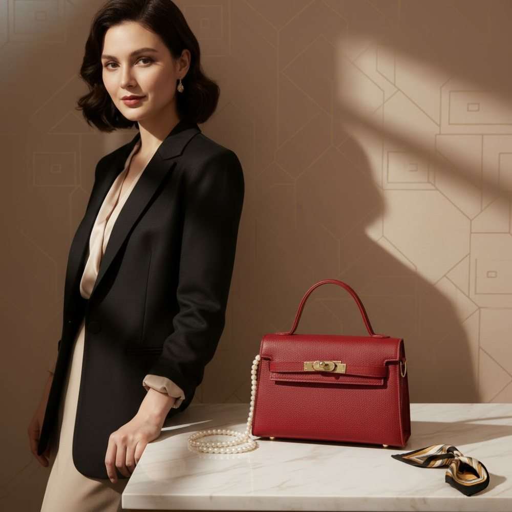 Classic Red Sling Bag – Minimal & Trendy Design