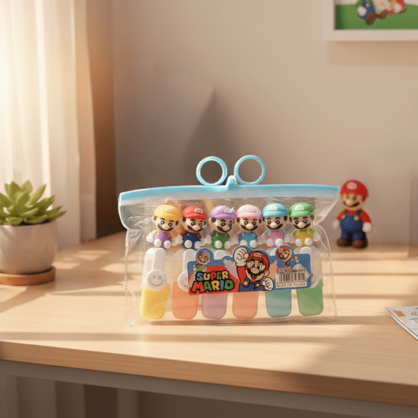 Super Mario Themed Highlighter Stationery Set