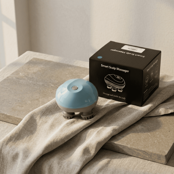 Portable Electric Scalp Massage Device - Blue