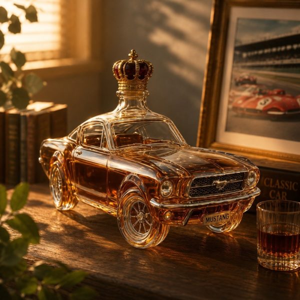 Classic Car Design Glass Decanter for Wine