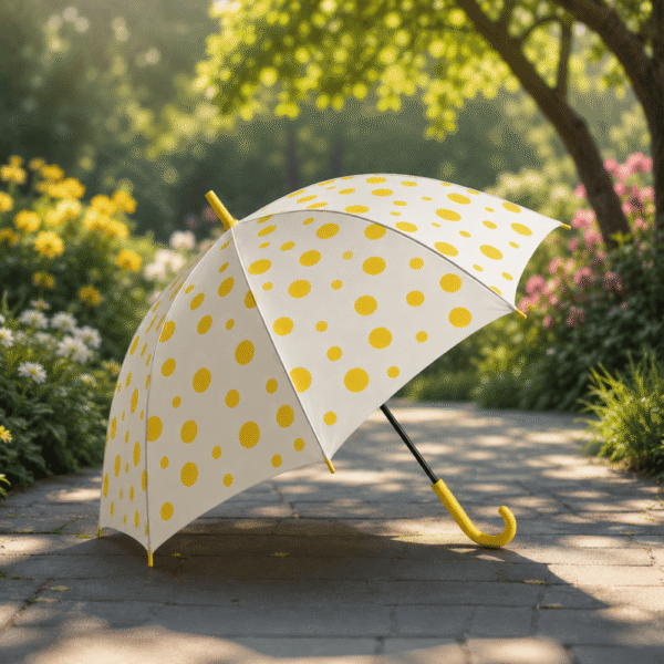 Stylish Polka Dot Folding Umbrella