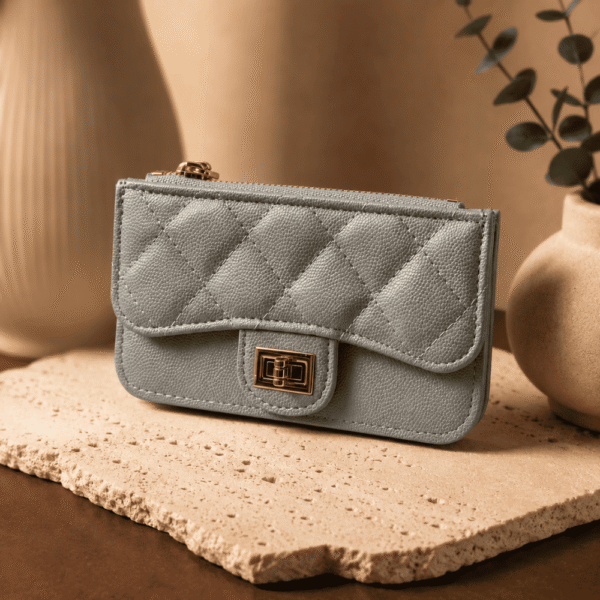 Elegant Quilted Mini Wallet