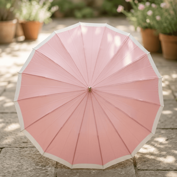 Elegant Pastel Travel Umbrella