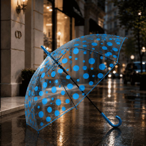 Transparent Polka Dot Bubble Umbrella