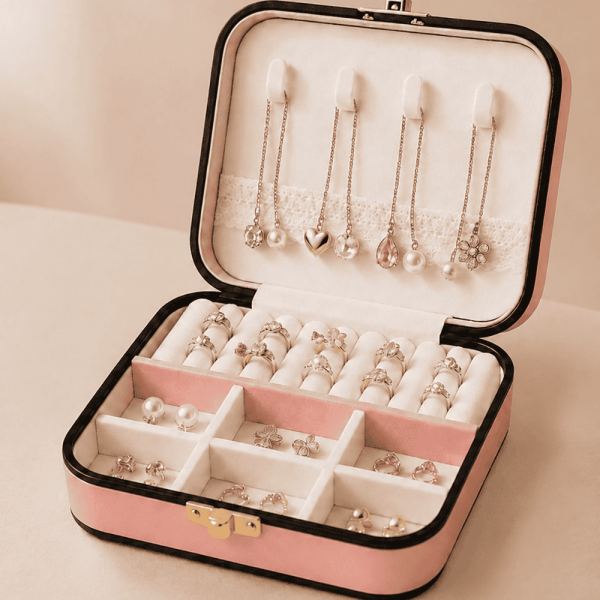 Elegant Velvet Jewellery Organizer Box