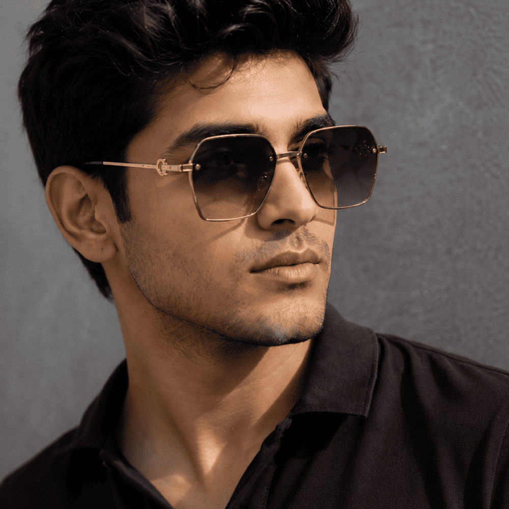 Luxury Geometric Gradient Sunglasses for Men & Women - Image 2
