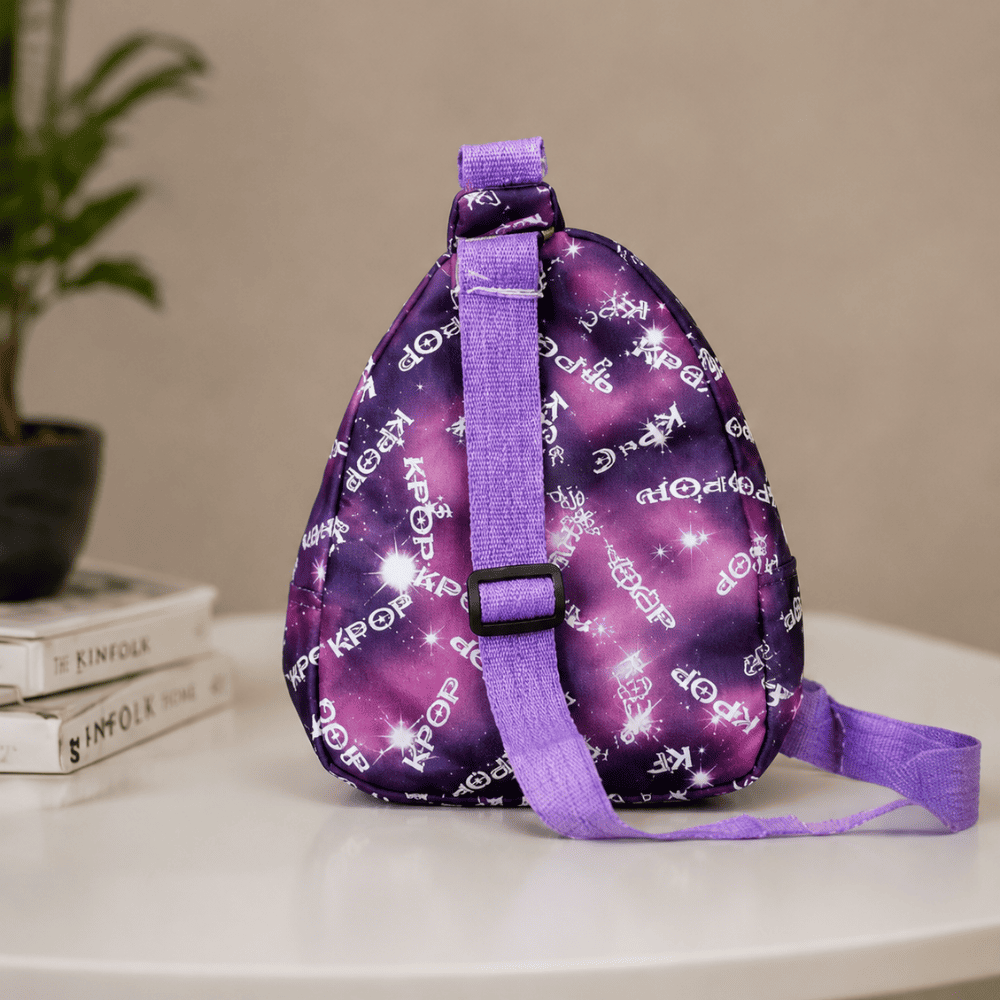 Kids' Purple KPOP Mini Pouch | Lightweight School & Travel Pouch for Girls - Image 3