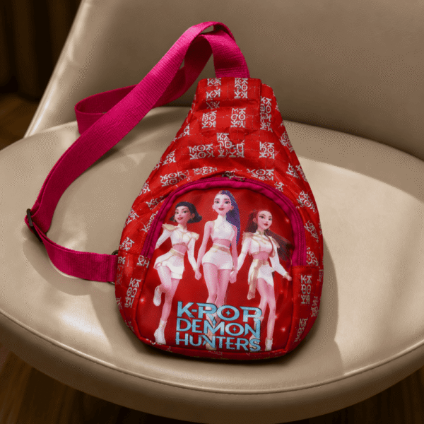 K-Pop Demon Hunters Printed Kids Sling Pouch Bag
