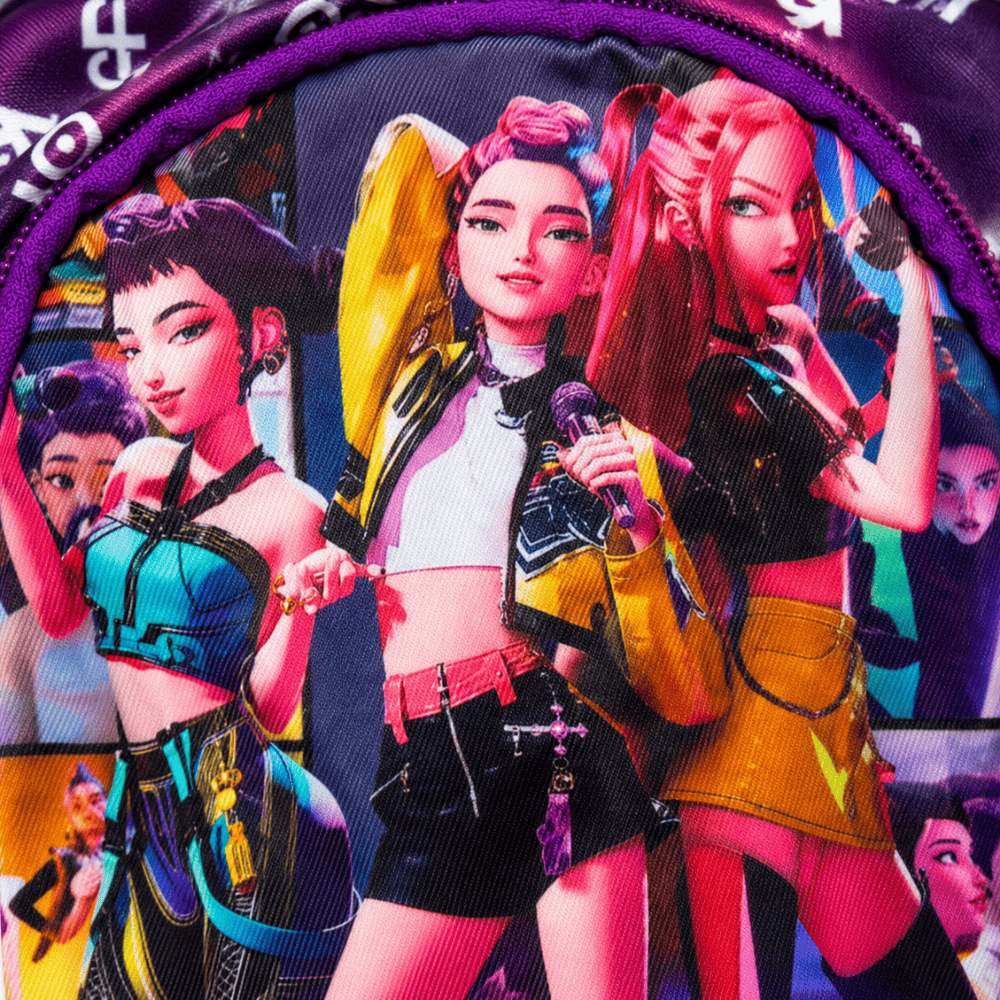 Kids' Purple KPOP Mini Pouch | Lightweight School & Travel Pouch for Girls - Image 2