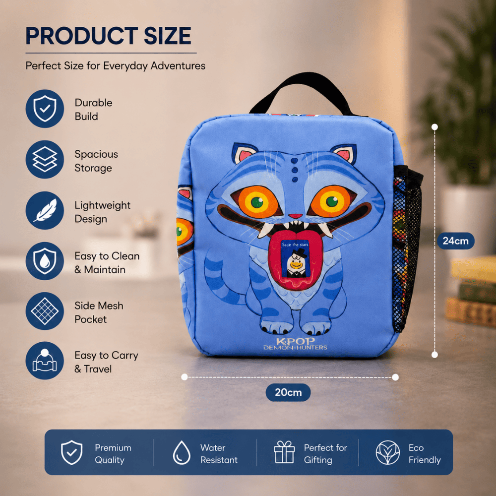 K-Pop Demon Hunters Insulated Kids Tiffin Lunch Bag - Image 4