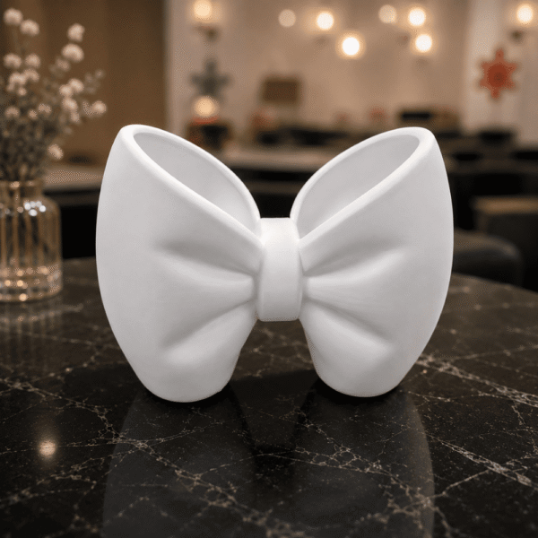 Elegant Bow-Shaped Makeup Brush Holder