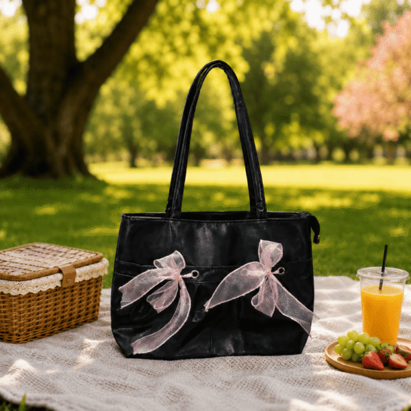 Elegant Women's Bow Tote Bag
